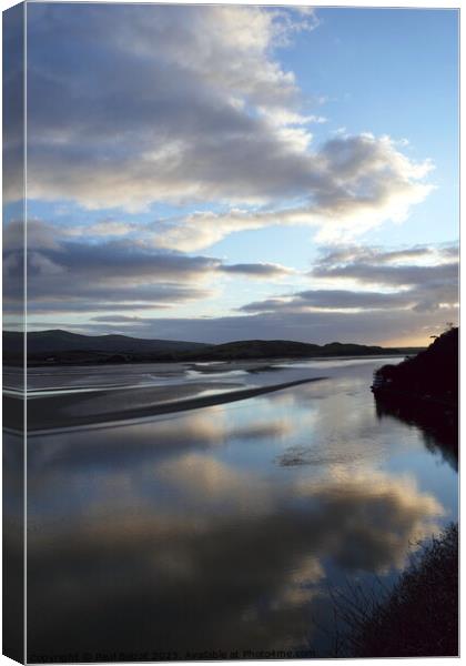 Cloud reflections, Portmeirion 2 Canvas Print by Paul Boizot