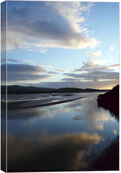 Cloud reflections, Portmeirion 3 Canvas Print by Paul Boizot