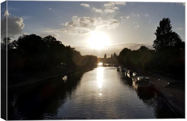 Evening sun on the Ouse, York Canvas Print by Paul Boizot