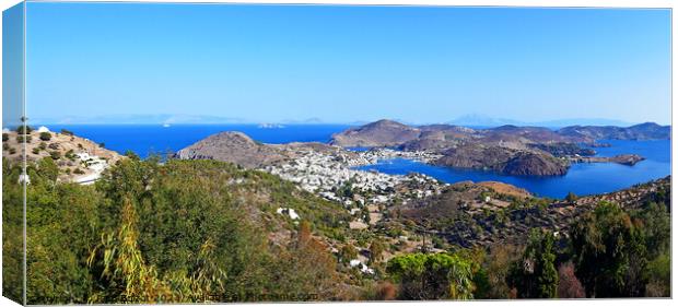 Panorama from Chora, Patmos Canvas Print by Paul Boizot