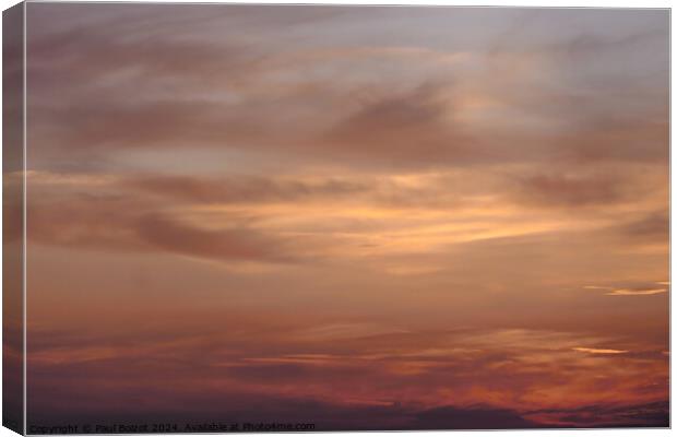 Red sky at Choklaka beach, Patmos 2 Canvas Print by Paul Boizot