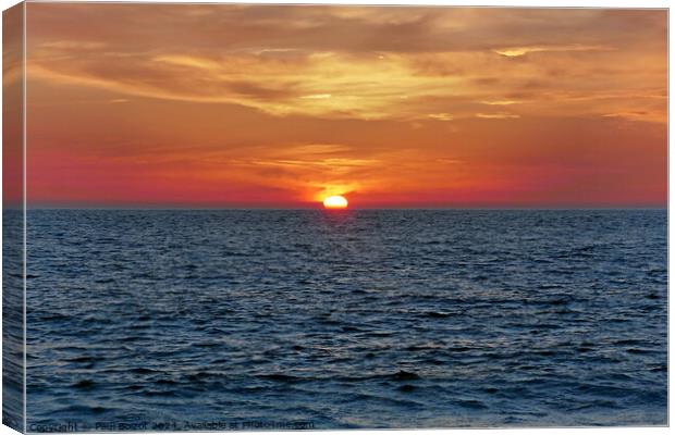 Sunset at Choklaka beach, Patmos 3 Canvas Print by Paul Boizot