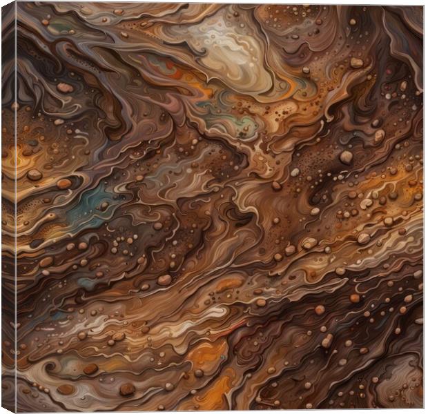 Earthen Ripples Canvas Print by Victor Nogueira