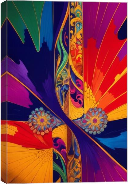 Vibrant Sky Dance Canvas Print by Victor Nogueira