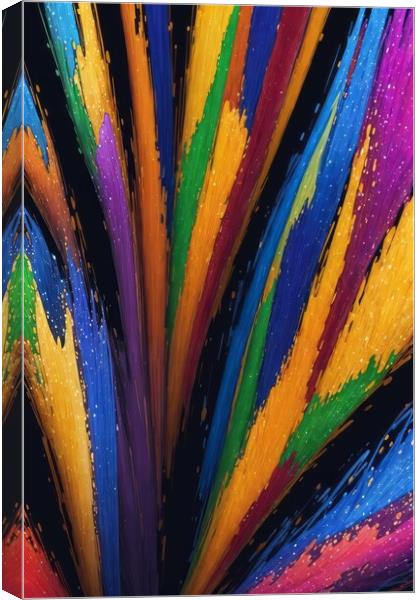 A Splash Of Colors Canvas Print by Victor Nogueira