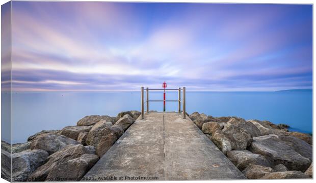 Dorset Seascape 1 Canvas Print by Rob Greenwood