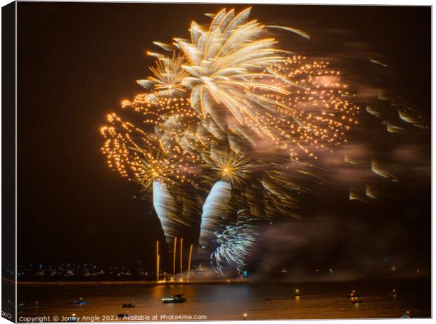 plymouth Firework Contest 2023 Canvas Print by Jonny Angle