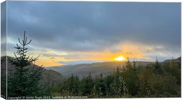 Sky cloud sunrise  Canvas Print by Jonny Angle