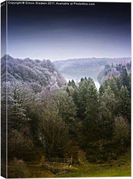 The Frosty Forest Canvas Print by Simon Gladwin