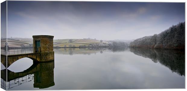 Th Upper Reservoir at Linacre Canvas Print by Simon Gladwin