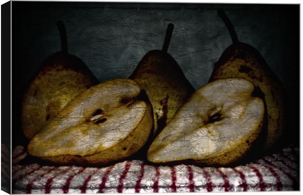 Pears Canvas Print by Simon Gladwin