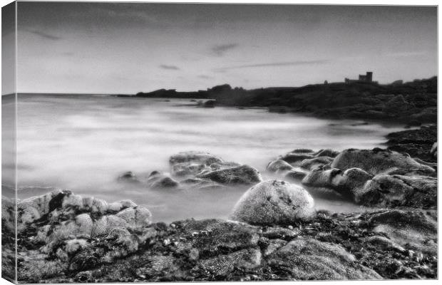 Black and White Seascape Canvas Print by Simon Gladwin