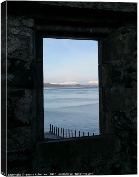 View from Craignish Point Canvas Print by Emma Robertson