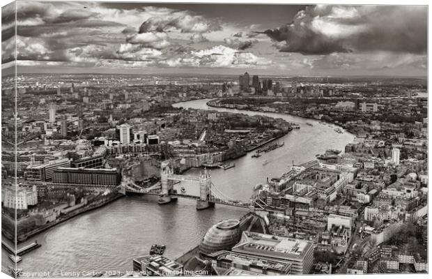 The Shard - The View Canvas Print by Lenny Carter