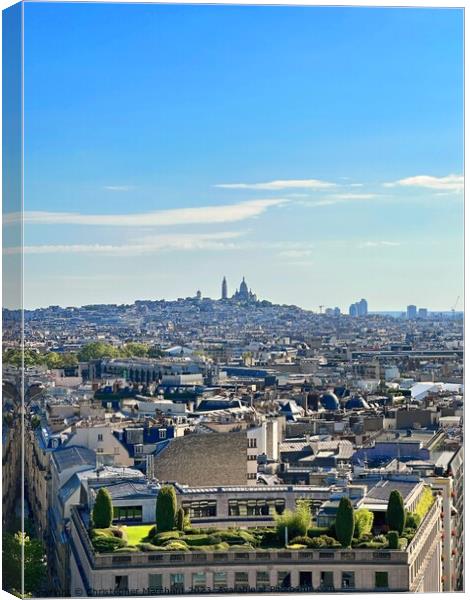 The Sacre Coeur in Paris Canvas Print by Christopher Marchant