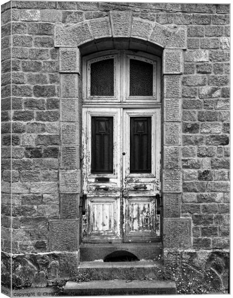An old run down door  Canvas Print by Christopher Marchant