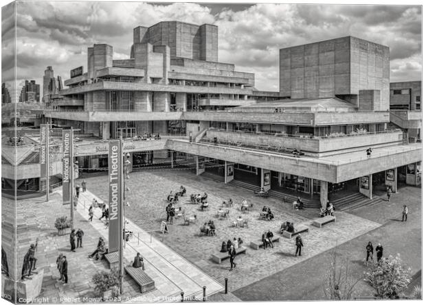 The National Theatre, the South Bank, London Canvas Print by Robert Mowat