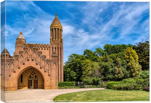Quarr Abbey on the Isle of Wight on a sunny day Canvas Print by Robert Mowat