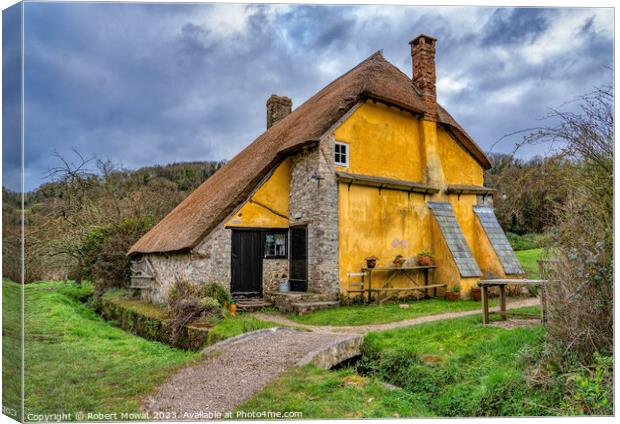 The Old Bakery, Branscombe in Devon Canvas Print by Robert Mowat