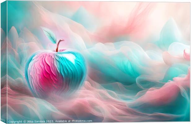 Romantic apple Canvas Print by Jitka Saniova