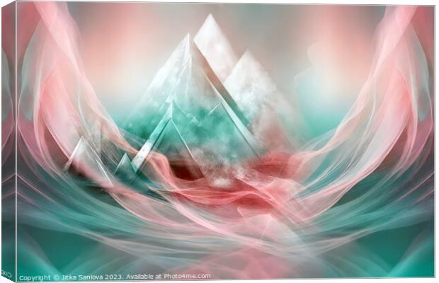 Etheral pyramids Canvas Print by Jitka Saniova