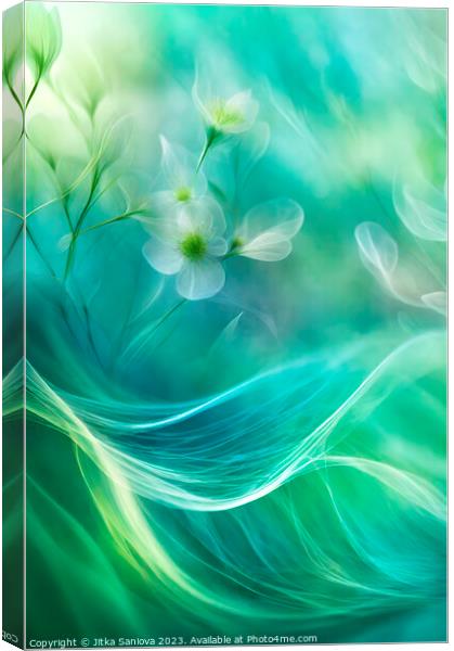 Poetic floral dream  Canvas Print by Jitka Saniova