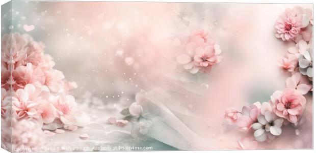 Romantic floral dream  Canvas Print by Jitka Saniova
