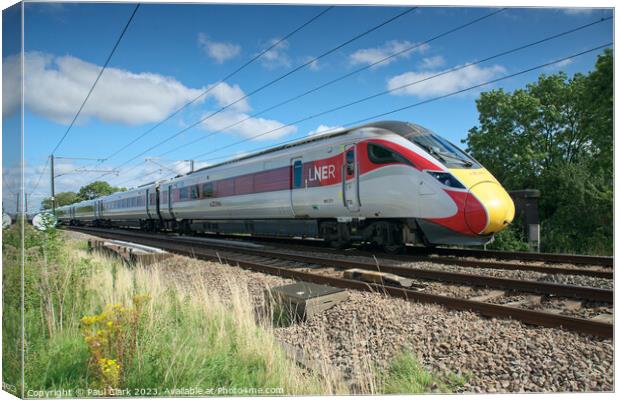 LNERAzuma at speed Canvas Print by Paul Clark