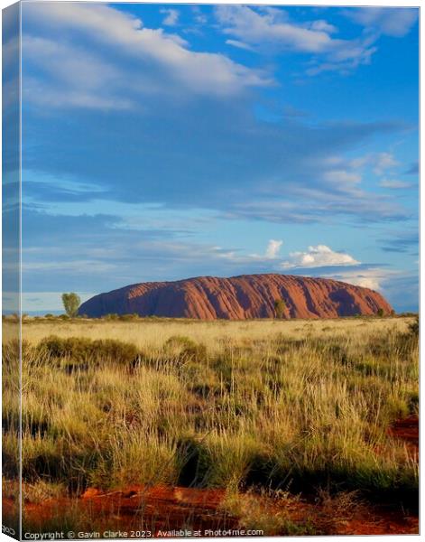 Uluru Wilderness Canvas Print by Gavin Clarke