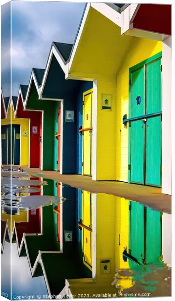 Barry Island Beach Huts Canvas Print by Stephen Taylor