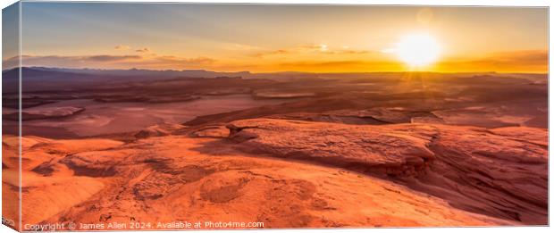 Arizona Landscape at sunrise  Canvas Print by James Allen