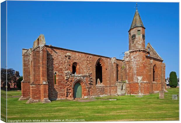 Fortrose Cathedral, Inverness, Fortrose, Scotland, Canvas Print by Arch White