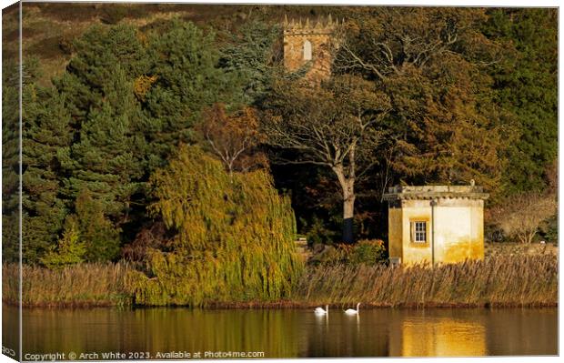 Duddingston Loch, Edinburgh, Scotland, UK Canvas Print by Arch White