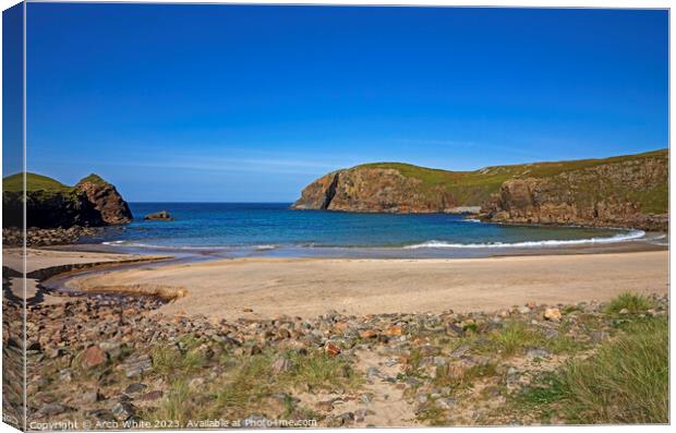 Dalbeg Beach, Isle of Lewis, Outer Hebrides, Canvas Print by Arch White