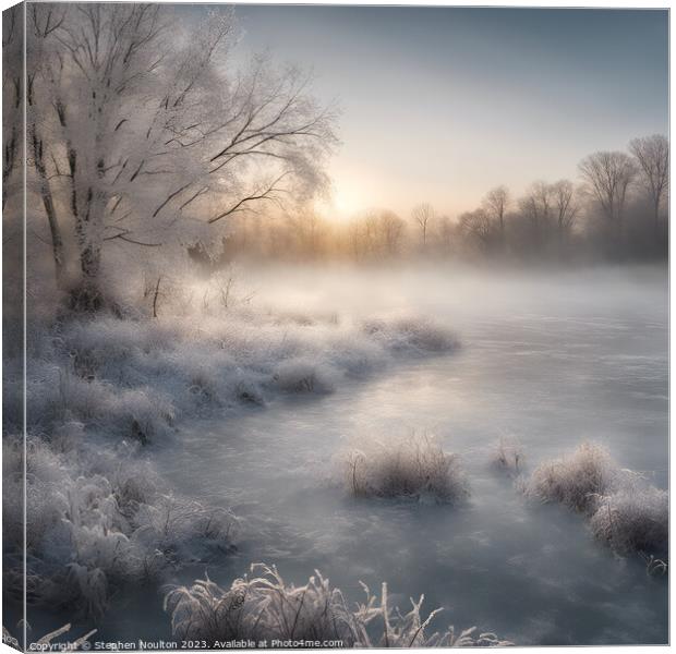 Winter Calm Canvas Print by Stephen Noulton
