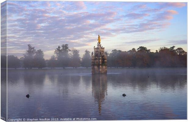 The Diana Fountain in Bushy Park, London Canvas Print by Stephen Noulton