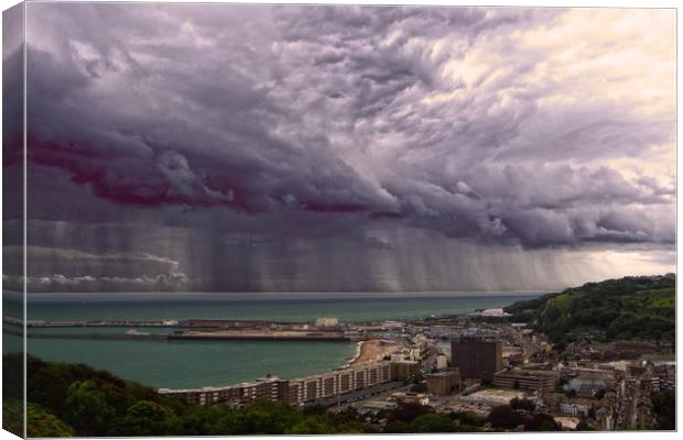 Storm over the Channel Canvas Print by Stuart Chapman