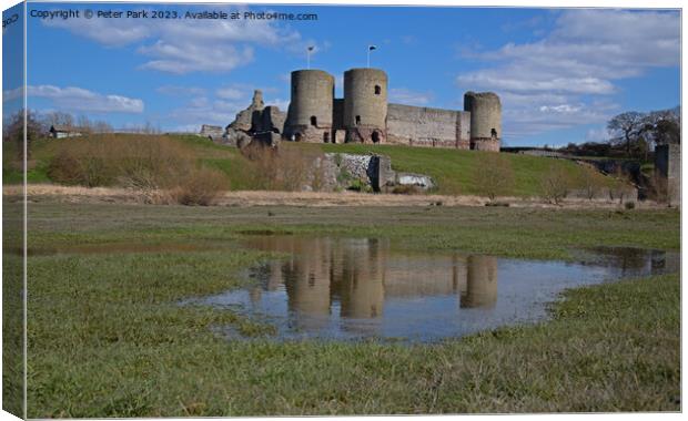 Rhuddlan Castle Canvas Print by Peter Park