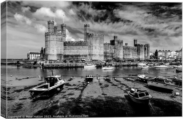 Caernarfon Castle Canvas Print by Peter Hatton