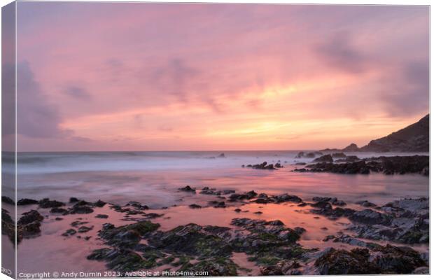 Church Cove Sunset Canvas Print by Andy Durnin