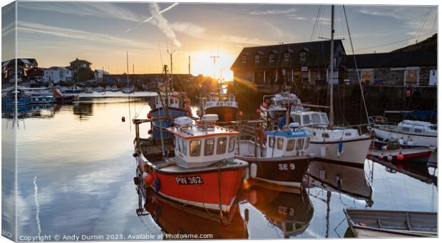 Mevagissey Sunrise  Canvas Print by Andy Durnin