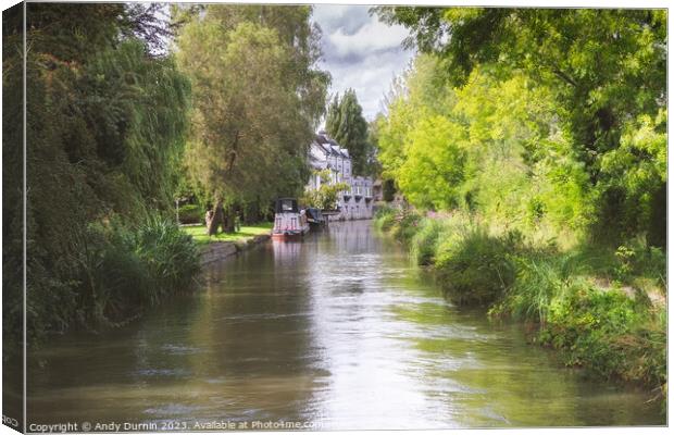 Wilmcote on the Stratford-Upon-Avon Canal Canvas Print by Andy Durnin