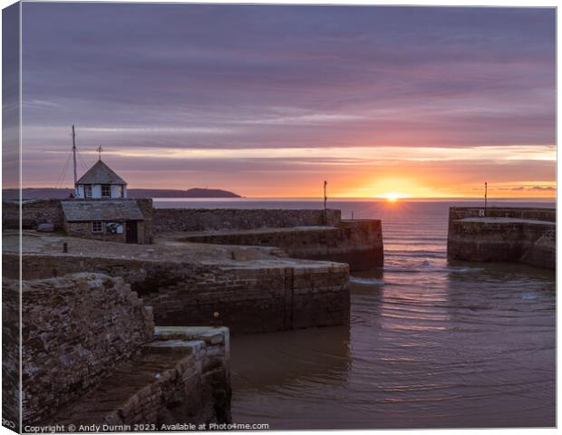 Charlestown Harbour Sunrise 2 Canvas Print by Andy Durnin