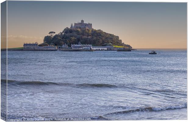 St Michael's Mount Water Taxi Canvas Print by Andy Durnin