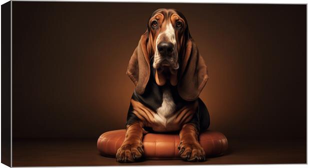 Basset Hound Canvas Print by K9 Art