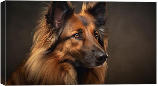 Belgian Tervuren Canvas Print by K9 Art