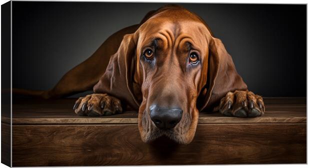 Bloodhound Canvas Print by K9 Art
