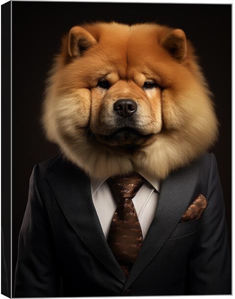 Chow Chow Canvas Print by K9 Art