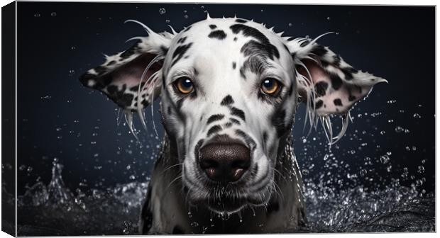 Dalmatian Canvas Print by K9 Art