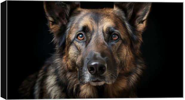 German Shepherd Dog Canvas Print by K9 Art